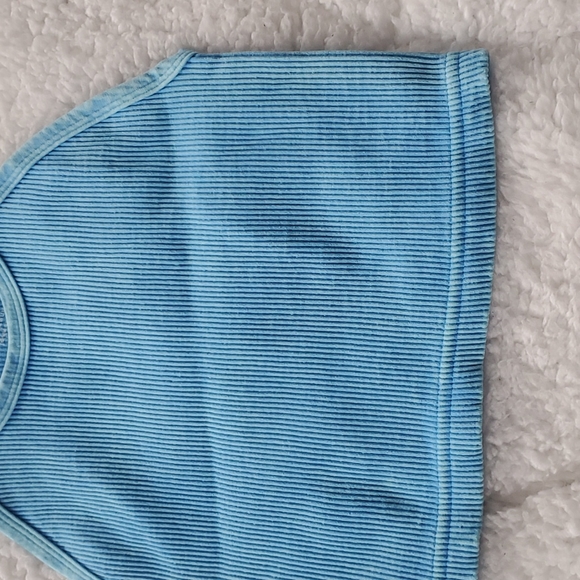 Free People Movement Happiness Runs Crop Light Blue - Picture 9 of 9